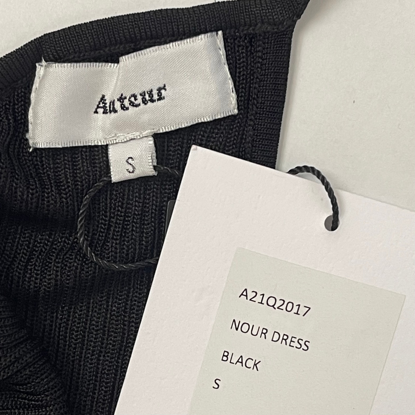 Nwt Auteur Studio Nour Dress - Black - Asymmetrical Neckline - Open Back - Sz. S — image 5 of 7